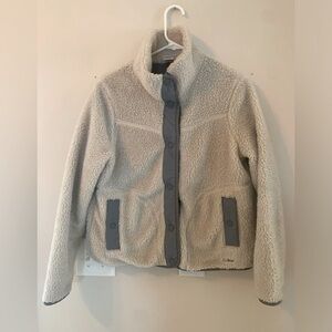 LL Bean Sherpa Fleece Jacket-S